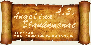 Angelina Slankamenac vizit kartica